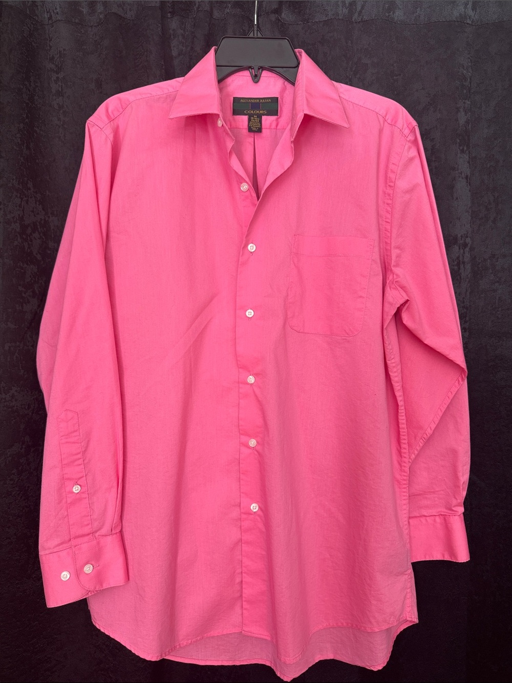 Alexander Julian Men's Long-Sleeve Dress Shirt Size M 15-15 1/2 32-33